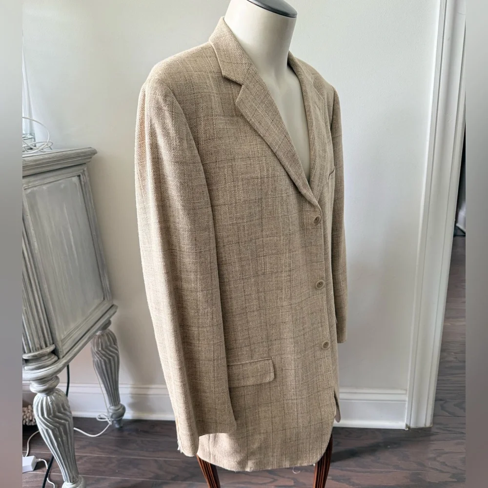 Ermenegildo Zegna Soft Half Lined Silk Wool Lightweight Sport Coat